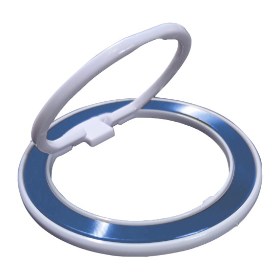 Ring Bracket for All Smartphones 360° Rotation Blue/White